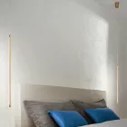 Lámpara de Suspensión en Metal Pintado Dorado con Cables Regulables - Naranja viadurini