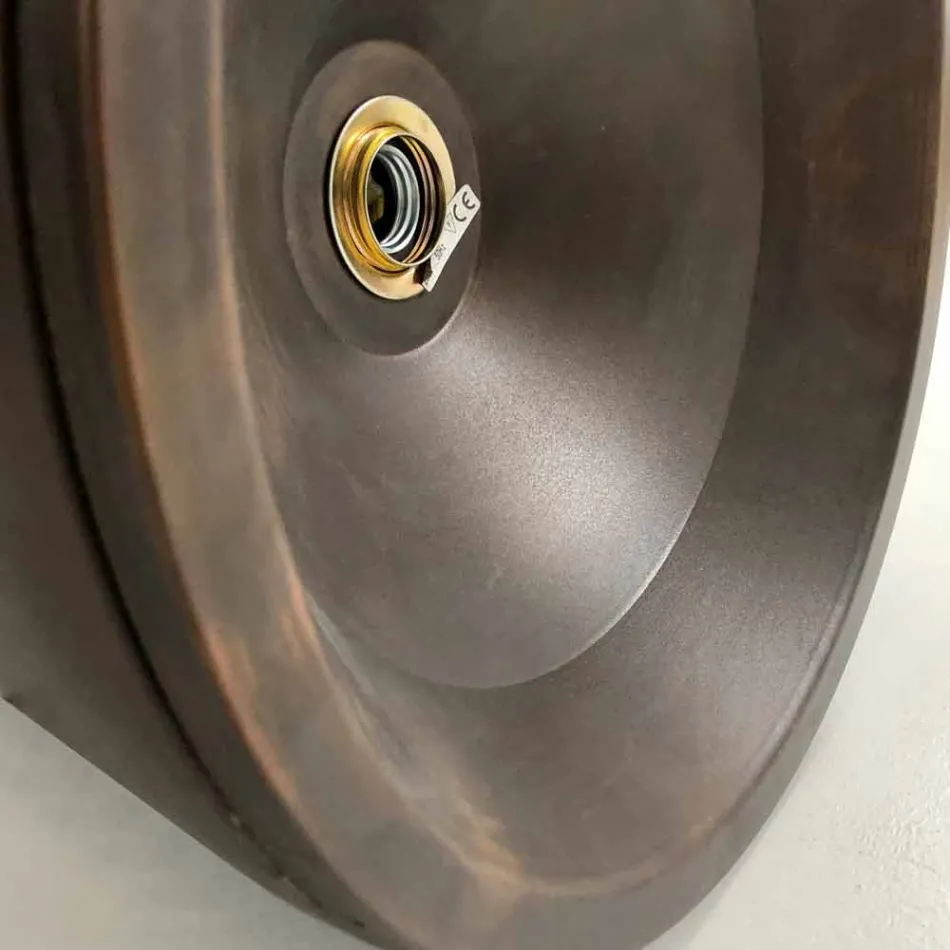 Lámpara colgante de diseño en terracota, Ø37cm - Toscot Henry viadurini