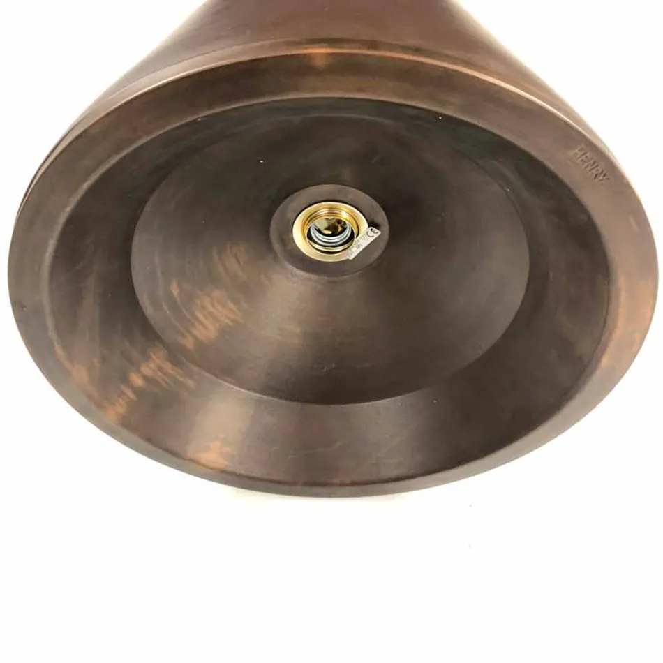 Lámpara colgante de diseño en terracota, Ø37cm - Toscot Henry viadurini