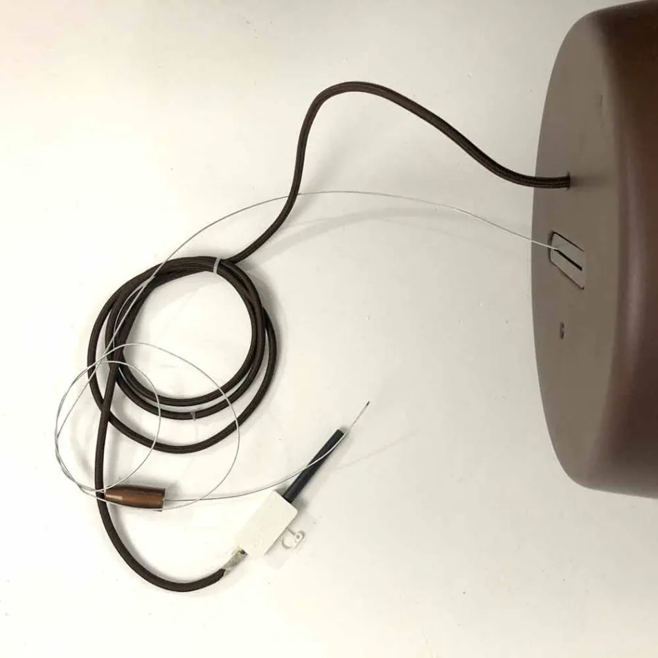 Lámpara colgante de diseño en terracota, Ø37cm - Toscot Henry viadurini