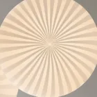 Lámpara de suspensión de vidrio blanco con diseño de filigrana en punta - Caravana viadurini