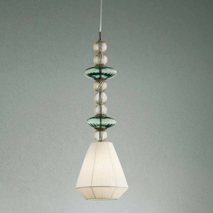 Lámpara de suspensión en vidrio veneciano Hecho a mano Made in Italy - Amilia viadurini