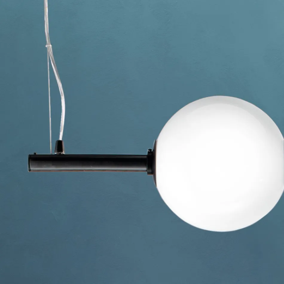 Lámpara colgante de vidrio veneciano soplado a mano 95 cm - Júpiter viadurini