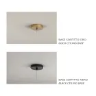 Lámpara colgante de cristal y alambre transparente fabricada en Italia - Trilly viadurini