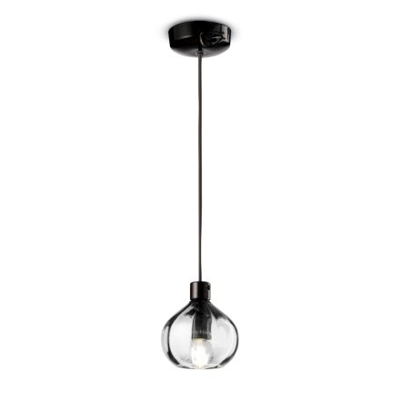 Lámpara colgante de vidrio en 2 acabados diferentes Made in Italy - Afoxe viadurini