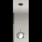 Lámpara colgante de vidrio soplado de doble capa fabricada en Italia - Trilly  viadurini