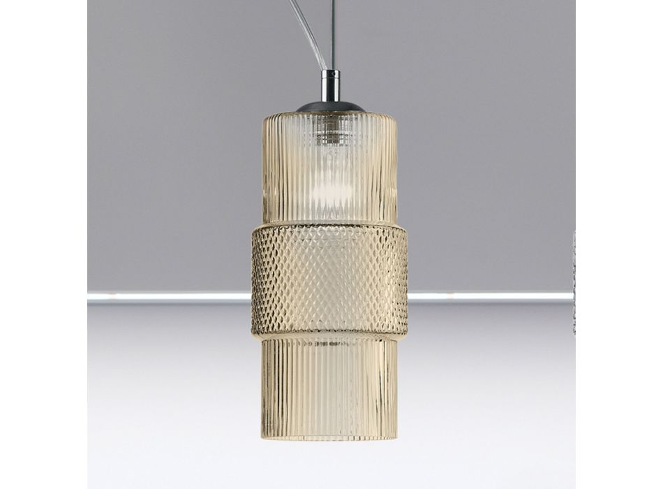 Lámpara de suspensión en vidrio soplado a mano en Venecia 15 cm - Satomi viadurini