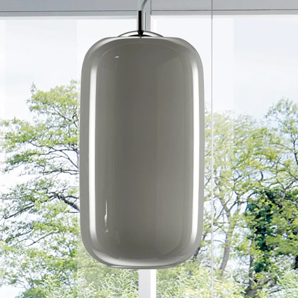 Lámpara de suspensión de vidrio soplado a mano Made in Venice - Bamboo viadurini