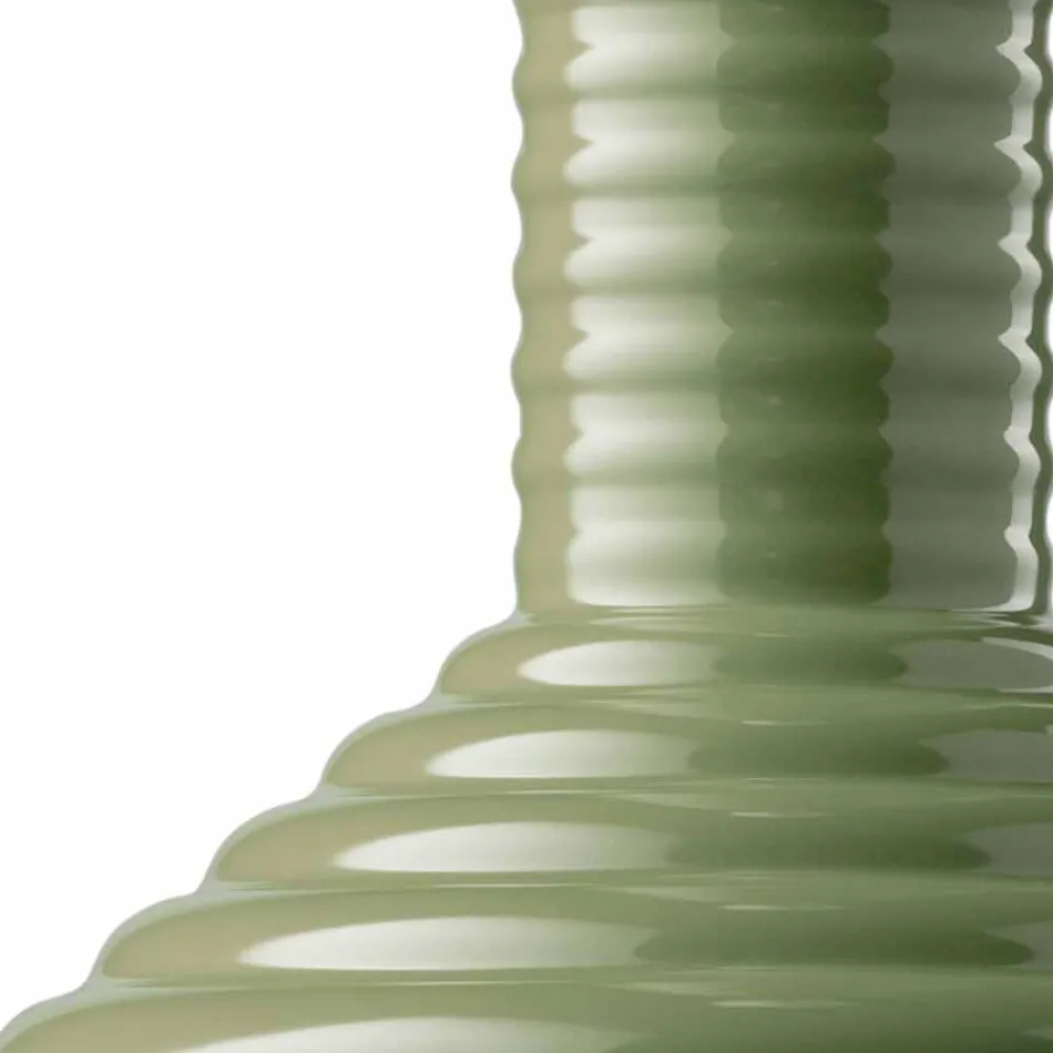 Lámpara colgante de vidrio pintado Made in Italy - Selaron viadurini