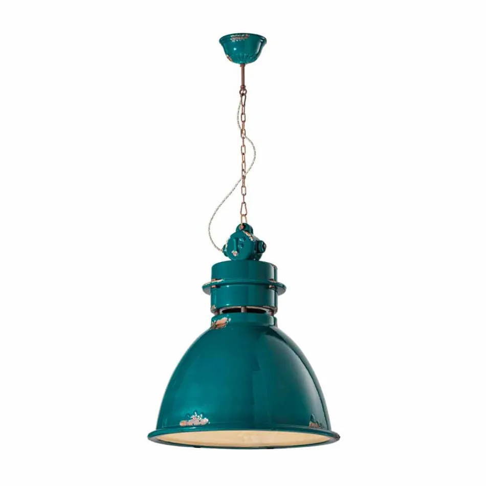 lámpara de suspensión de diseño industrial elaborado Katie viadurini