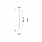 aplique de pared de hierro industrial Loft Mini Il Fanale viadurini