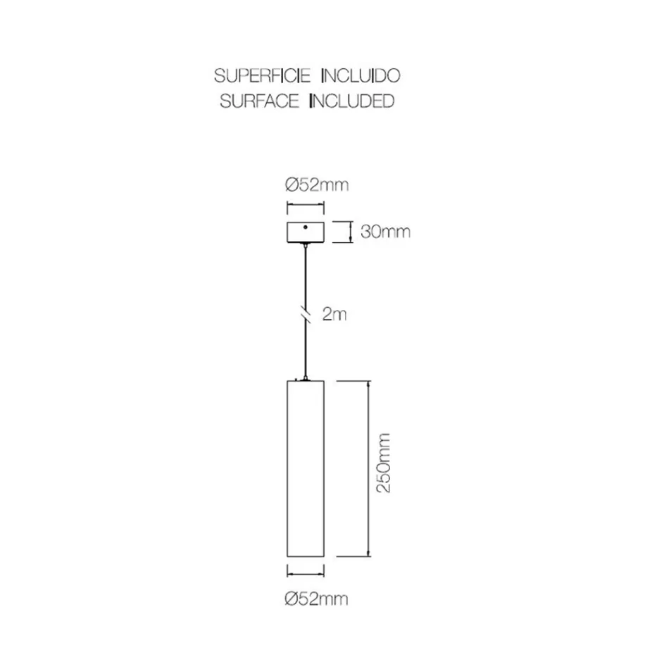 Lámpara de Suspensión Led 7W en Aluminio Blanco o Negro Mate - Rebolla viadurini