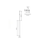 Lámpara de Suspensión Led Empotrable en Aluminio Blanco o Negro - Rebolla viadurini