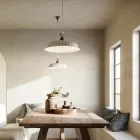 Liberty lámpara de suspensión de cerámica Ø42 Anita Il Fanale viadurini