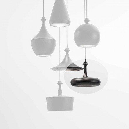 Lámpara de suspensión Made in Italy de cerámica - L4 Glitter Aldo Bernardi viadurini