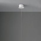 Lámpara de suspensión moderna con luz LED en metal pintado - Alerce viadurini