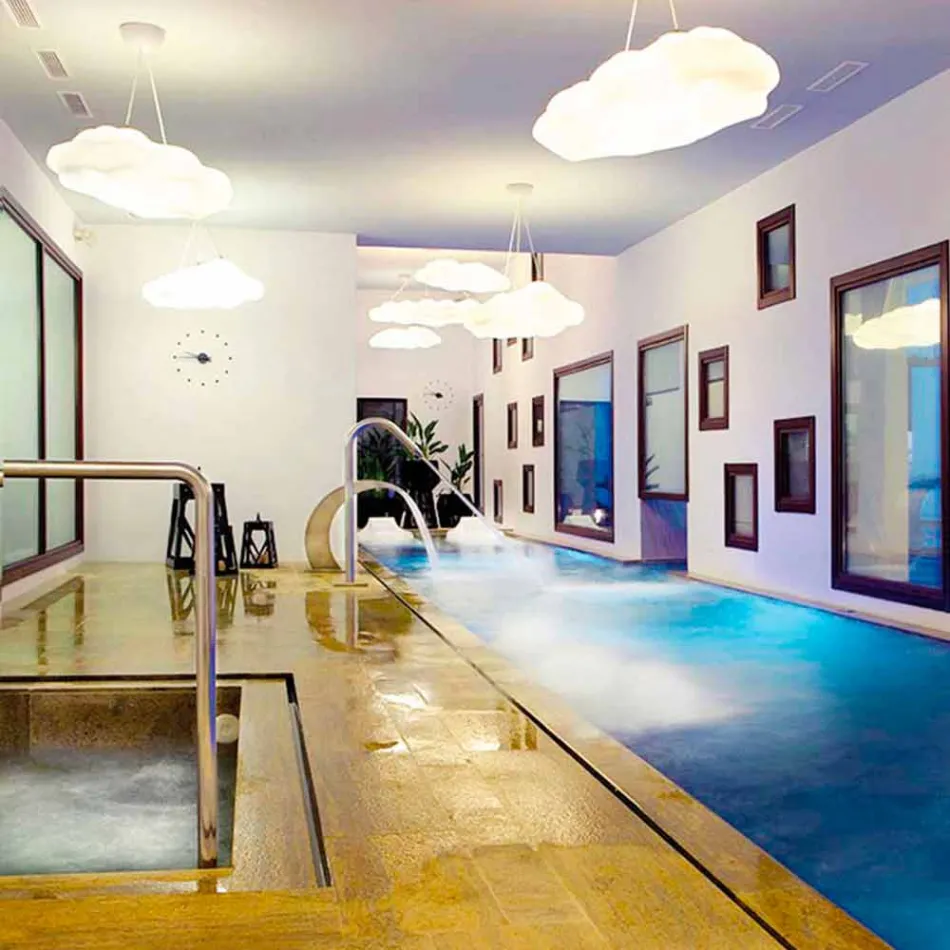 Lámpara de suspensión para exteriores Plastic Cloud Design - Nefos by Myyour viadurini