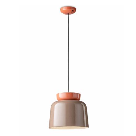 Lámpara de suspensión de cerámica coloreada Made in Italy - Corcovado viadurini