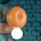 Lámpara de suspensión redonda de cerámica Made in Italy - Bumbum viadurini