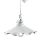 Lámpara de Suspensión Ups and Down en Cerámica Ondulada Brillo - Belluno viadurini