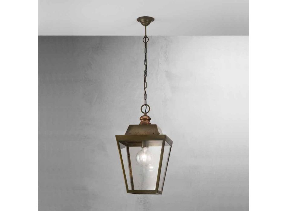 suspensión lámpara de estilo industrial Quadro Il Fanale viadurini