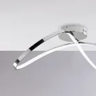 Lámpara de cristal y metal hecha a mano ideal para salones y dormitorios – Apollo viadurini