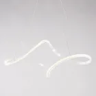 Lámpara de cristal y metal artesanal hecha en Italia para salón y dormitorio - Pictor viadurini