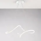 Lámpara de cristal y metal artesanal hecha en Italia para salón y dormitorio - Pictor viadurini