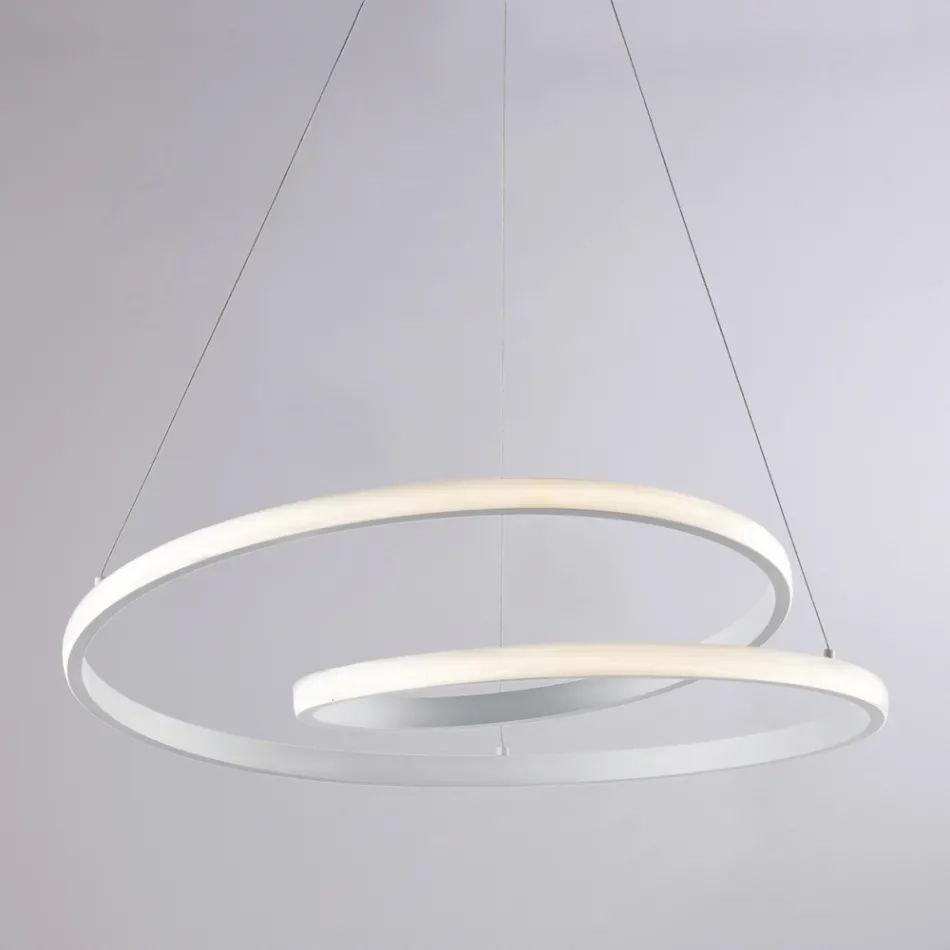 Lámpara artesanal de vidrio y metal para interiores elegantes – Hubble viadurini