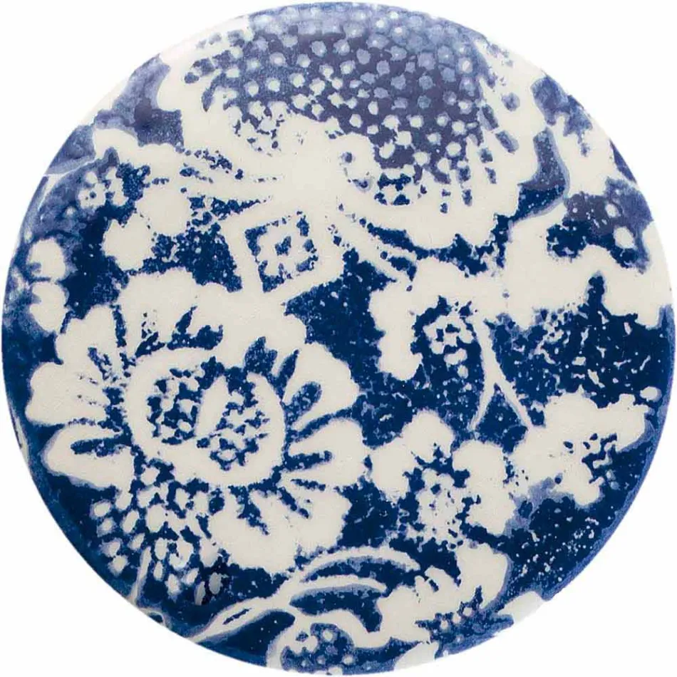 Lámpara de suspensión cilíndrica de cerámica coloreada Made in Italy - Ferroluce Pi viadurini