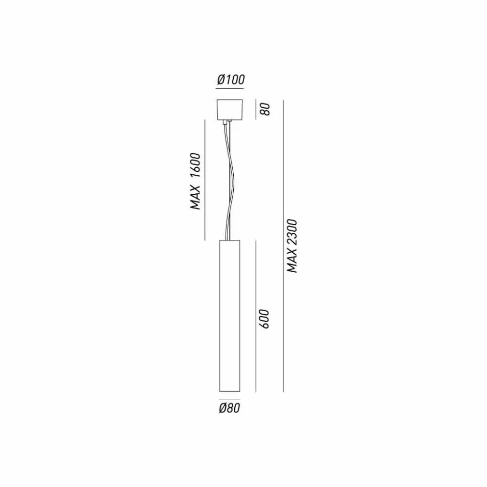 lámpara cilíndrico Ø8 Girasoles Il Fanale viadurini