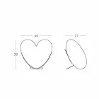 Lámpara de mesa Slide de Love Love hecha en Italia. viadurini