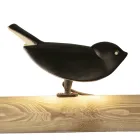 Lámpara de mesa de mayólica toscana esmaltada fabricada en Italia - Uccellino viadurini