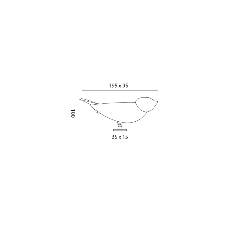 Lámpara de mesa en mayólica toscana esmaltada fabricada en Italia - Uccellino viadurini