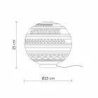 Lámpara de mesa en vidrio blanco satinado y diseño moderno en metal - Morse viadurini