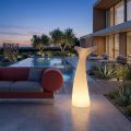 Coda - Lámpara de exterior bicolor de polietileno fabricada en Italia