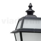 Aplique de exterior en aluminio y vidrio Made in Italy - Vivian viadurini