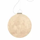 Lámpara de suspensión exterior In-es.artdesign Luna Out en nebulita viadurini