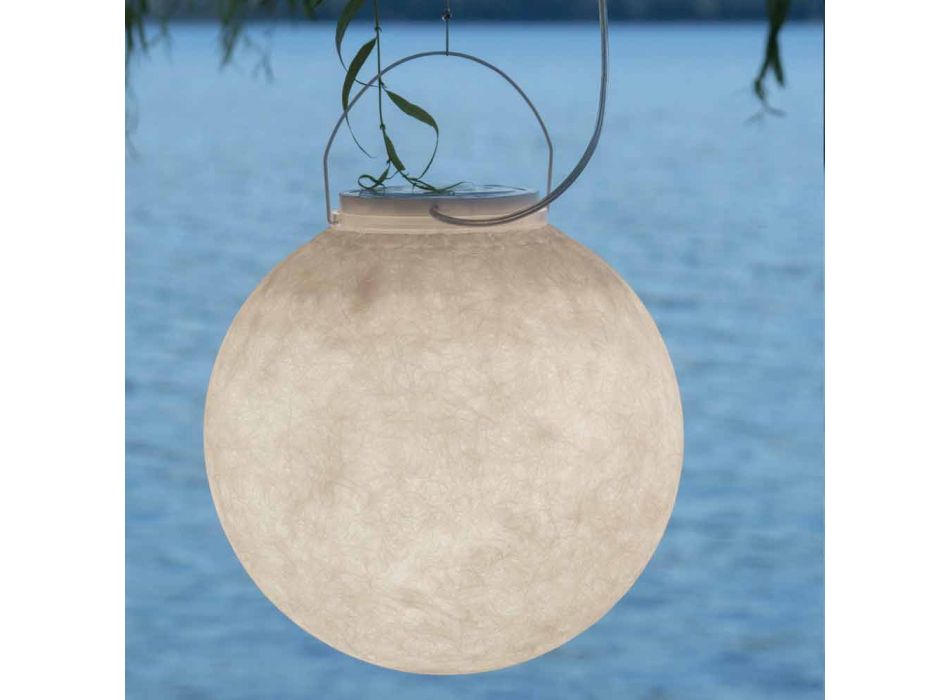 Lámpara de suspensión exterior In-es.artdesign Luna Out en nebulita viadurini