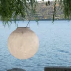 Lámpara de suspensión exterior In-es.artdesign Luna Out en nebulita viadurini