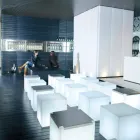 Lámpara de exterior Bright Slide Cube diseñada en Italia. viadurini