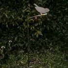 Lámpara de exterior en mayólica toscana esmaltada fabricada en Italia - Uccellino viadurini