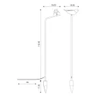 Lámpara de exterior en mayólica toscana esmaltada fabricada en Italia - Uccellino viadurini