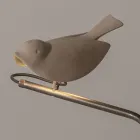 Lámpara de exterior en mayólica toscana esmaltada fabricada en Italia - Uccellino viadurini