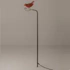 Lámpara de exterior en mayólica toscana esmaltada fabricada en Italia - Uccellino viadurini