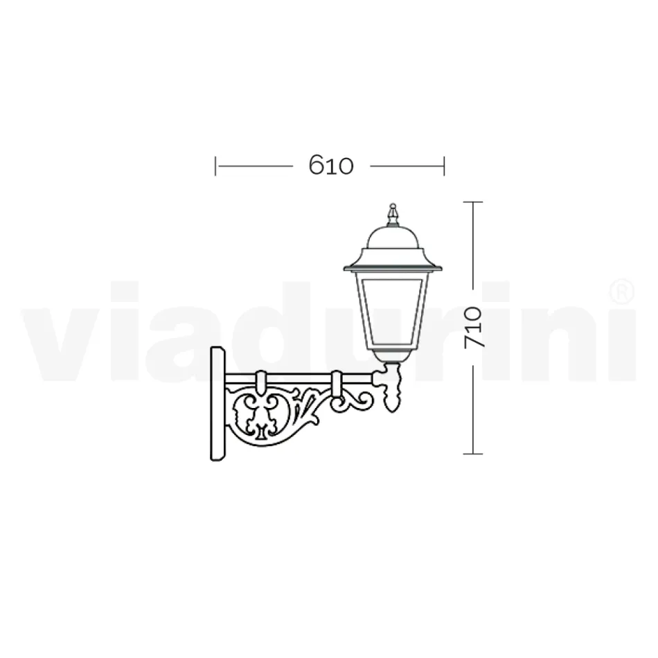 Lámpara de Exterior en Vidrio y Aluminio en 5 Acabados Diferentes - Alchemist viadurini