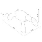 Lámpara de exterior recargable y regulable táctil - Tortuga viadurini