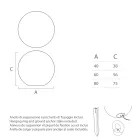 Lámpara Exterior Esférica en Polietileno Blanco Made in Italy - Nelida viadurini