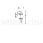 Lámpara de exterior estilo vintage en aluminio blanco Made in Italy - Dodo viadurini