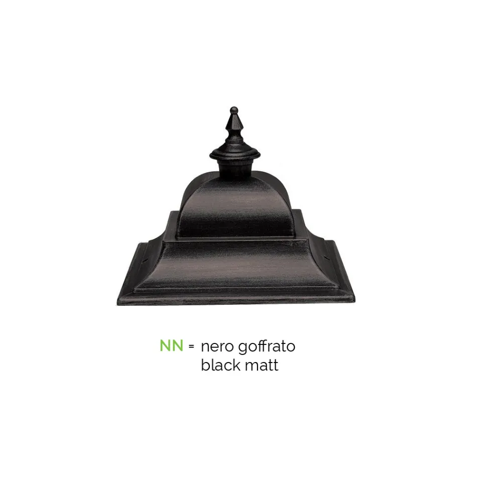 Lámpara de pie de jardín vintage en aluminio Made in Italy - Bonaria viadurini